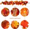 Lighted Autumn Garlands with Timer Hanging Decoration for Fall Thanksgiving Fireplace Doorway Decor